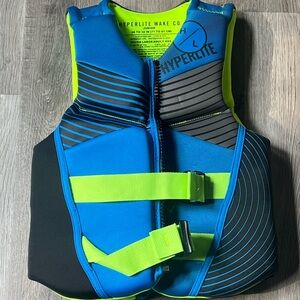 Hyperlite Kids Life Vest - Blue and Green